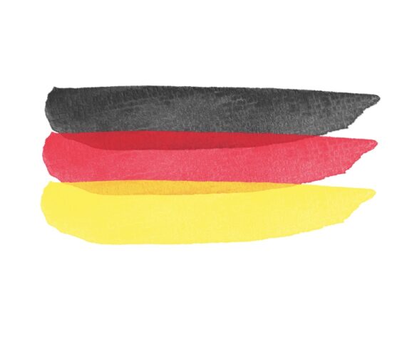 Niemcy flaga podróż busem poEuropie
